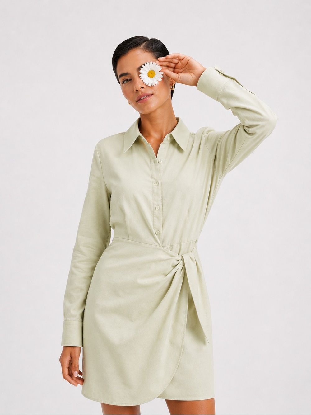 Darling  Wildflower Soft Sage Dress